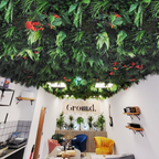 5 PANNEAUX [1Mx1M] MUR VEGETAL ARTIFICIEL UV TROPICAL