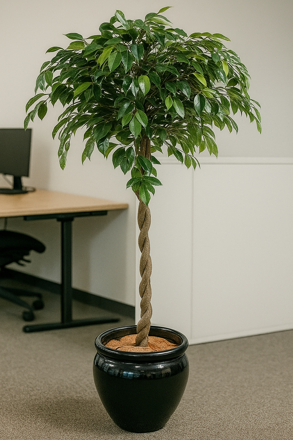 Ficus Artificiel Tressé