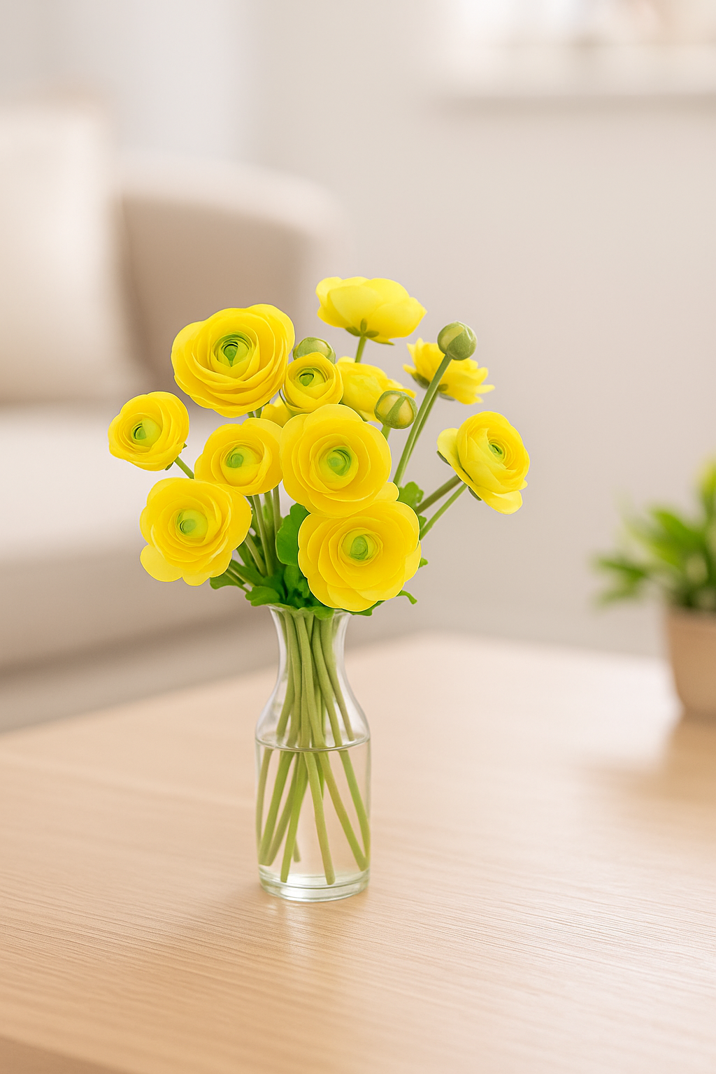 BOUQUET DE ROSES JAUNES ARTIFICIEL