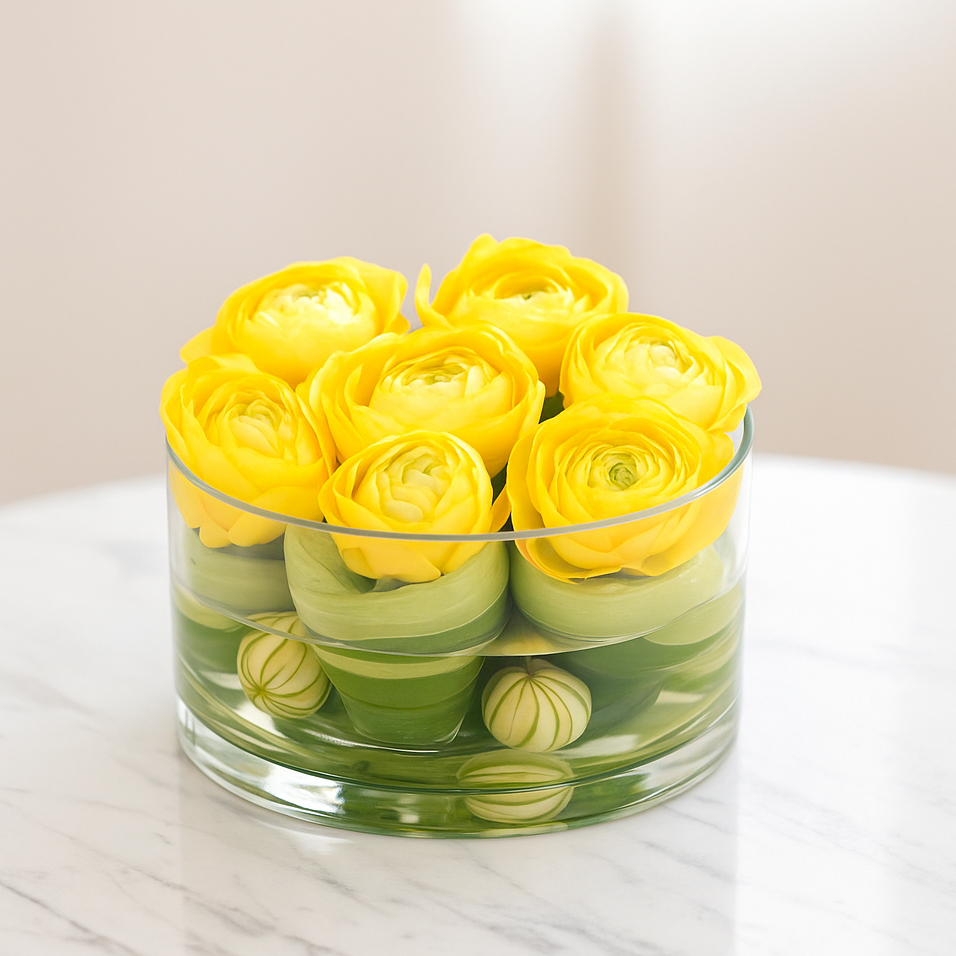 BOUQUET DE RENONCULES JAUNES