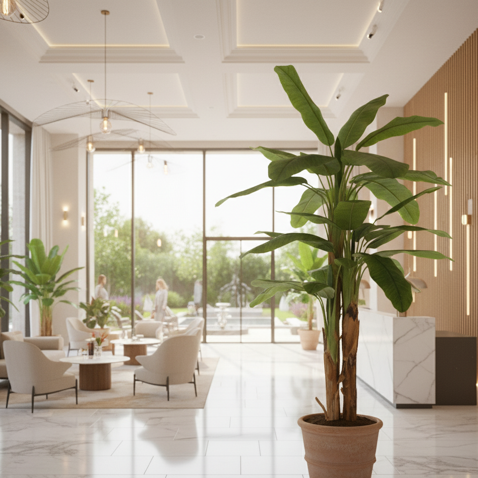 BANANIER TRIPLE TRONC ARTIFICIEL