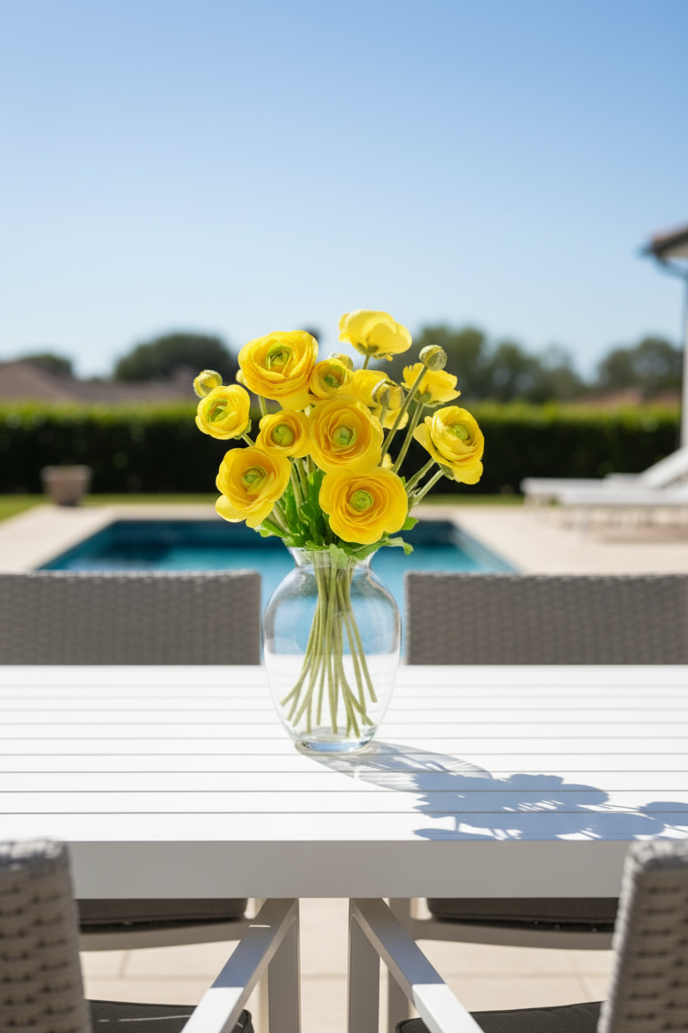 BOUQUET DE ROSES JAUNES ARTIFICIEL