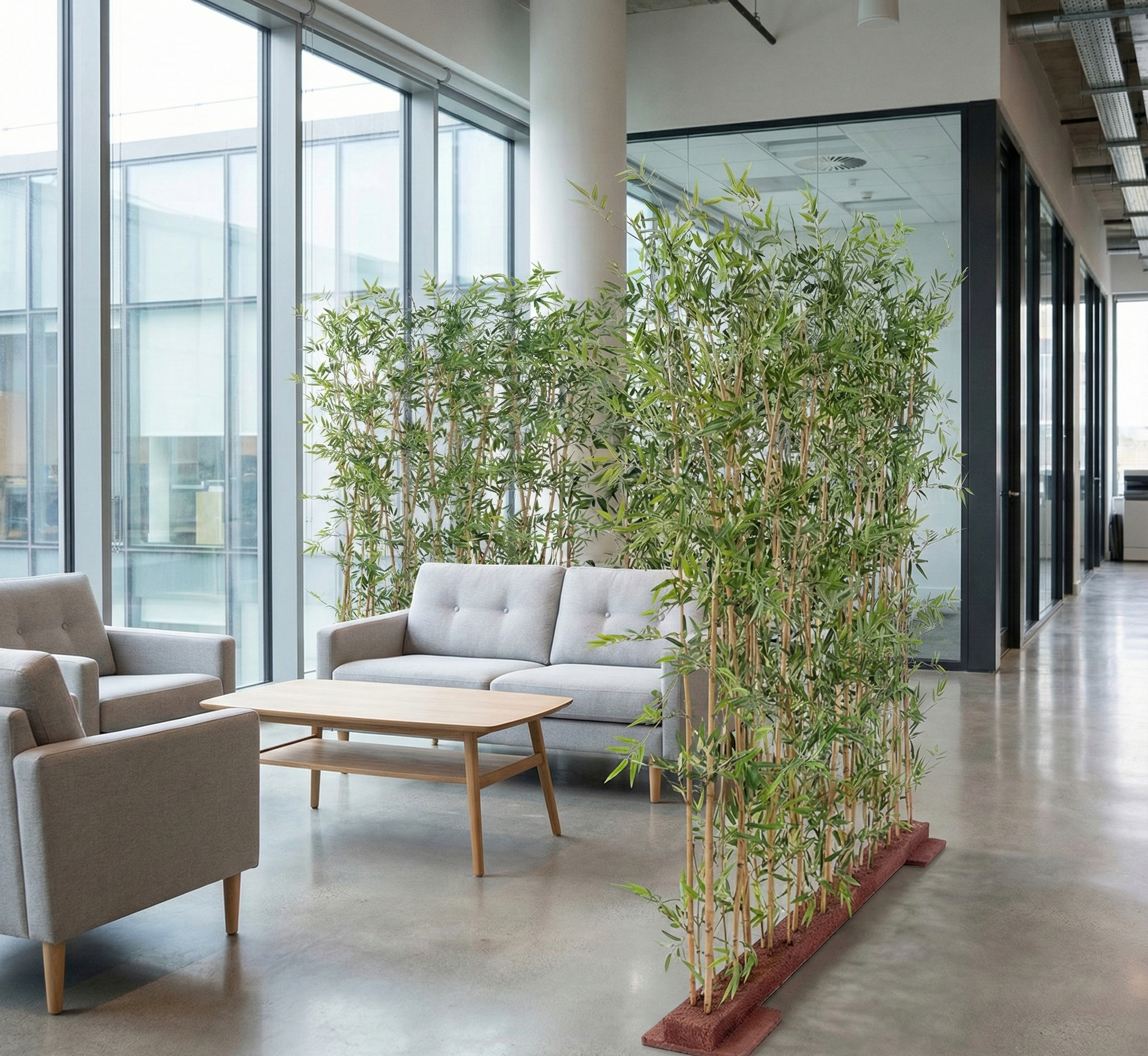 HAIE DE BAMBOU JAPONAIS SEMI-NATURELLE - RÉSISTANT AUX UVS