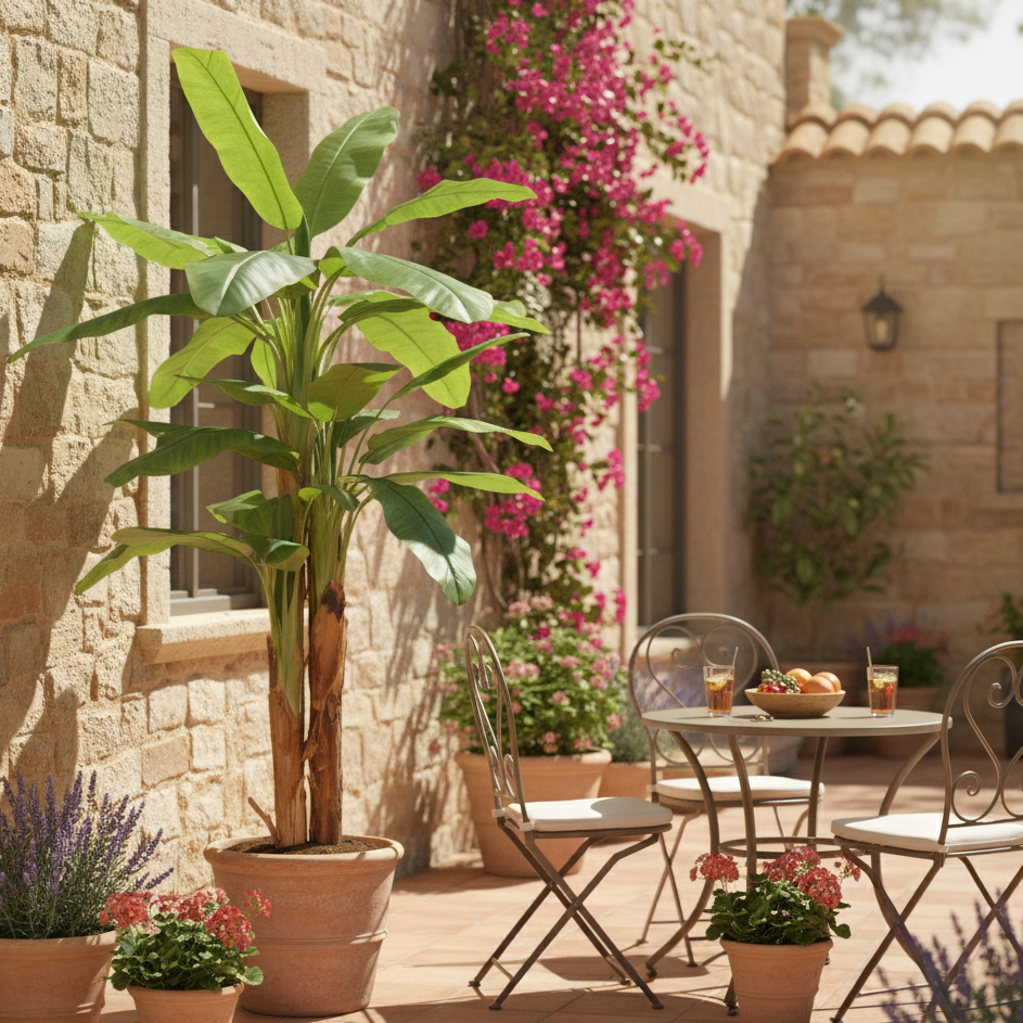 BANANIER TRIPLE TRONC ARTIFICIEL