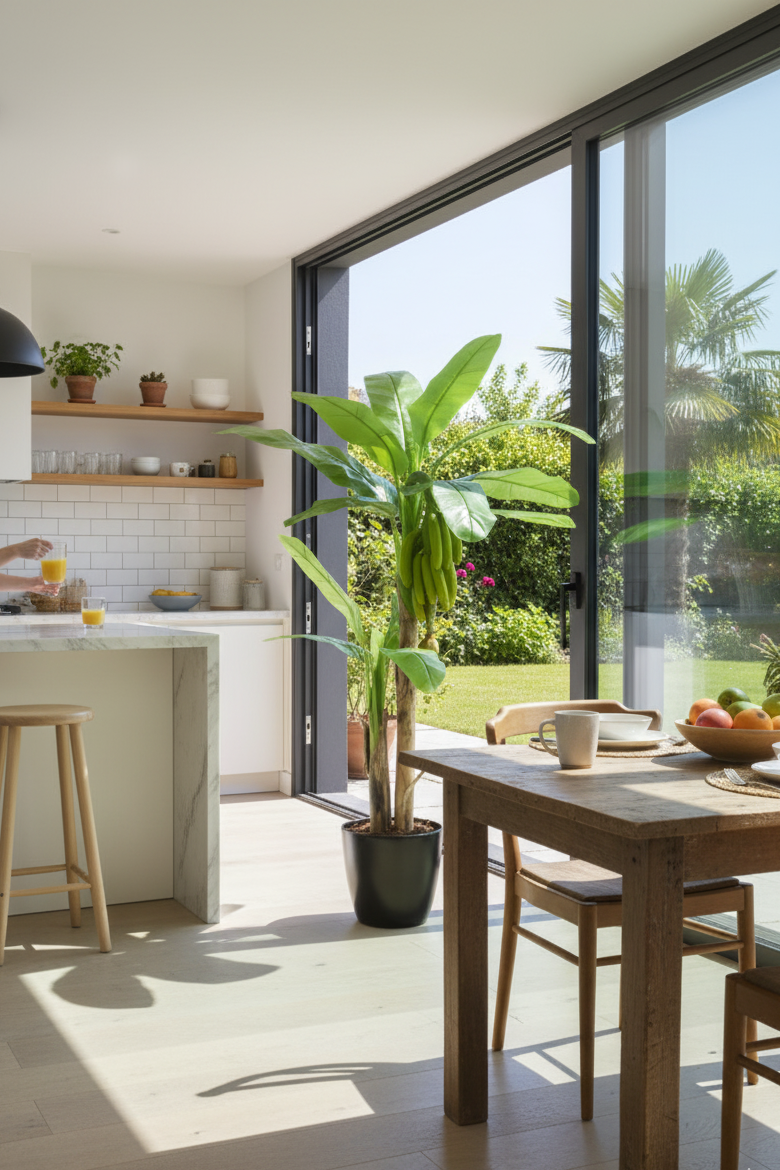 BANANIER TROPICALE AVEC BANANES ARTIFICIEL